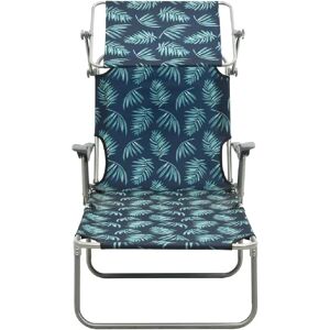 HelloShop26 - Tumbona con dosel patrón de hojas - Sun lounger HelloShop26 - Tumbona con dosel patrón de hojas - Sun lounger