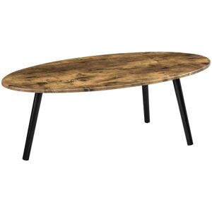 HELLOSHOP26 Modello 03_0006154 - Tavolino - Legno scuro e nero HELLOSHOP26 Modello 03_0006154 - Tavolino - Legno scuro e nero
