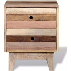 HELLOSHOP26 Mesita de noche en madera recuperada - Mesita de noche HELLOSHOP26 Mesita de noche en madera recuperada - Mesita de noche
