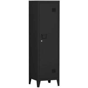 HelloShop26 - 137x38x38 - Negro - Metal - Lockable cabinet HelloShop26 - 137x38x38 - Negro - Metal - Lockable cabinet