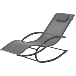 Helloshop26 - Sillón de jardín Tarent gris oscuro Helloshop26 - Sillón de jardín Tarent gris oscuro
