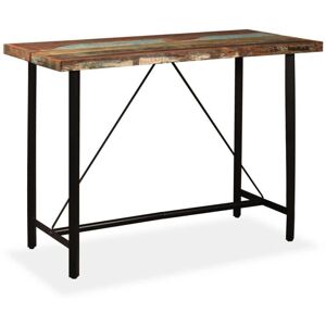 HELLOSHOP26 Modelo 0902084 Mesa de bar de madera reciclada de estilo industrial HELLOSHOP26 Modelo 0902084 Mesa de bar de madera reciclada de estilo industrial