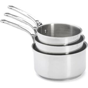 Set med 3 Rostfria Stålgrytor - 16, 18, 20cm - De Buyer Set med 3 Rostfria Stålgrytor - 16, 18, 20cm - De Buyer