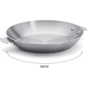 De Buyer 28cm Stal nierdzewna patelnia - Francuska jakość De Buyer 28cm Stal nierdzewna patelnia - Francuska jakość