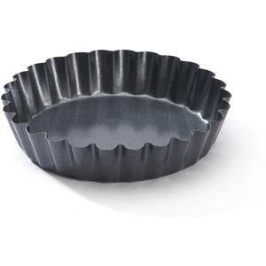De Buyer 4703.10 - Moule à Tarte Rond Canneleté - Acier Antiadhésif - 10cm De Buyer 4703.10 - Moule à Tarte Rond Canneleté - Acier Antiadhésif - 10cm