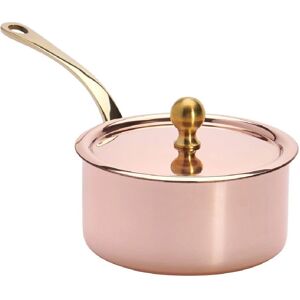 De Buyer Mini Sauce Pan with Lid Brass 9cm - Sauce Pan De Buyer Mini Sauce Pan with Lid Brass 9cm - Sauce Pan