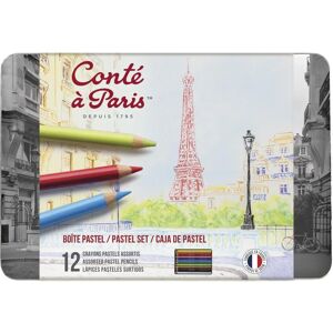 Conte a Paris Pastel Pencil Set - 12 Assorted Colors - Pastel Pencils Conte a Paris Pastel Pencil Set - 12 Assorted Colors - Pastel Pencils