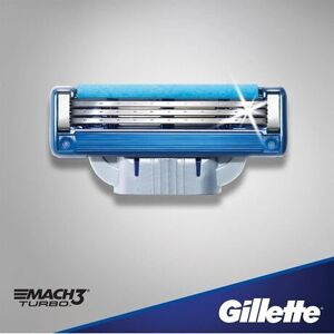 Gillette MACH3 Turbo Cartouches - 8x - Publicité Gillette MACH3 Turbo Cartouches - 8x - Publicité