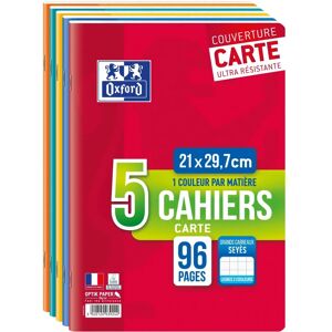 Ensemble de Cahiers Oxford - Seyès, 96 Pages, A4 - Basic Ensemble de Cahiers Oxford - Seyès, 96 Pages, A4 - Basic