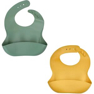 Bavoirs Thermobaby - Ensemble silicone cactus et miel Bavoirs Thermobaby - Ensemble silicone cactus et miel