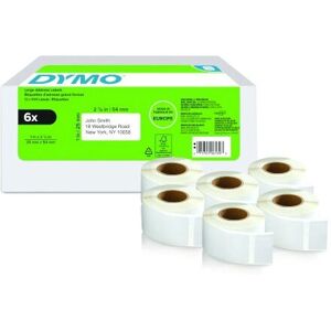 Dymo 2177564 White LabelPrinter Labels - Address 25x54mm Pack 6 Dymo 2177564 White LabelPrinter Labels - Address 25x54mm Pack 6