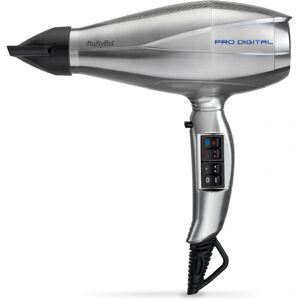 BaByliss Pro Digital Hair Dryer - 6000E - 2200 W - Grey Silver BaByliss Pro Digital Hair Dryer - 6000E - 2200 W - Grey Silver