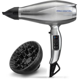Sèche-cheveux BaByliss Pro Digital - 6000E - 2200 W - Gris Argent Sèche-cheveux BaByliss Pro Digital - 6000E - 2200 W - Gris Argent