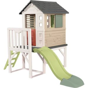 Smoby Playhouse - Colorful Kids Garden Playhouse with Veranda, Ladder, and Slide Smoby Playhouse - Colorful Kids Garden Playhouse with Veranda, Ladder, and Slide