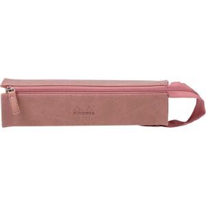 Trousse en similicuir italien Rhodiarama - Bois de rose - 23x5x5 cm - Publicité Trousse en similicuir italien Rhodiarama - Bois de rose - 23x5x5 cm - Publicité