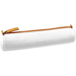 Trousse ronde Rhodiarama en simili cuir italien 5x21,5cm - Blanc - Lot de 3 Jaune - Publicité Trousse ronde Rhodiarama en simili cuir italien 5x21,5cm - Blanc - Lot de 3 Jaune - Publicité