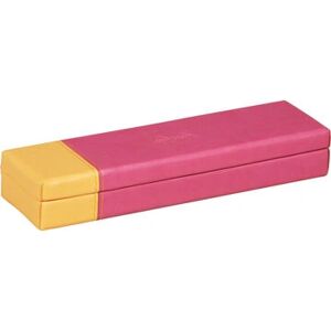 Trousse en Simili Cuir Orange Rose Rectangulaire - Trousse - Publicité Trousse en Simili Cuir Orange Rose Rectangulaire - Trousse - Publicité