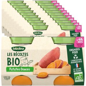 Blédina Purée de Patates Douces Bio - 4-6 Mois - 2 Pots - Publicité Blédina Purée de Patates Douces Bio - 4-6 Mois - 2 Pots - Publicité