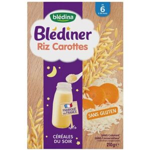 Céréales riz carottes Blédina - Lot de 7 x 210g - Publicité Céréales riz carottes Blédina - Lot de 7 x 210g - Publicité