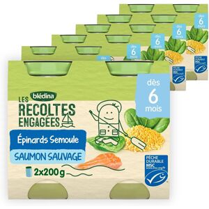 Blédina Les Récoltes Engagées Épinards Semoule Saumon - Alimentation bébé - Publicité Blédina Les Récoltes Engagées Épinards Semoule Saumon - Alimentation bébé - Publicité
