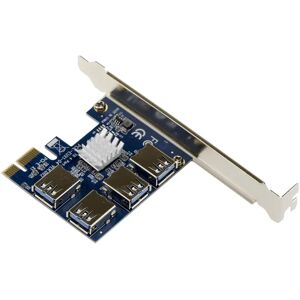 Karta Replikacji PCIe Kalea-Informatique 4 Porty USB3 - Riser do Górnictwa Bitcoin Karta Replikacji PCIe Kalea-Informatique 4 Porty USB3 - Riser do Górnictwa Bitcoin