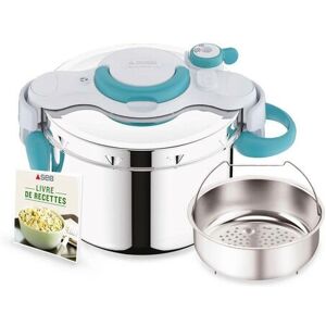 SEB Modèle P4904816 - Autocuiseur Bleu Acier Inoxydable 7,5L - Publicité SEB Modèle P4904816 - Autocuiseur Bleu Acier Inoxydable 7,5L - Publicité