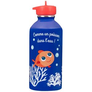 Bottiglia d'acqua in acciaio inox per bambini Draeger Paris - Pesce nell'acqua - Blu - 300 ml Bottiglia d'acqua in acciaio inox per bambini Draeger Paris - Pesce nell'acqua - Blu - 300 ml