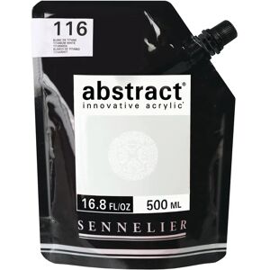 Sennelier Titanium White Acrylic Paint - 500ml - Abstract - Heavy Body Sennelier Titanium White Acrylic Paint - 500ml - Abstract - Heavy Body