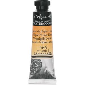 Sennelier L'Aquarelle Artists Watercolour 10ml - Naples Yellow Deep - Series 1 Sennelier L'Aquarelle Artists Watercolour 10ml - Naples Yellow Deep - Series 1