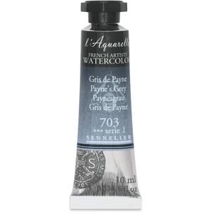 Sennelier - L'Aquarelle Artist Watercolour - Payne's Grey - 10ml Tube - High Quality Art Paint Sennelier - L'Aquarelle Artist Watercolour - Payne's Grey - 10ml Tube - High Quality Art Paint