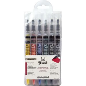 Pinceaux à encre aquarelle Sennelier - Couleurs irisées - Multicolore - 24,5x10,7x1,6cm - Publicité Pinceaux à encre aquarelle Sennelier - Couleurs irisées - Multicolore - 24,5x10,7x1,6cm - Publicité