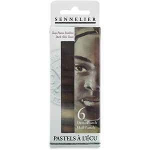 Ensemble de Pastels Sennelier - Tons Foncés - 6 Demi-Bâtons - Publicité Ensemble de Pastels Sennelier - Tons Foncés - 6 Demi-Bâtons - Publicité