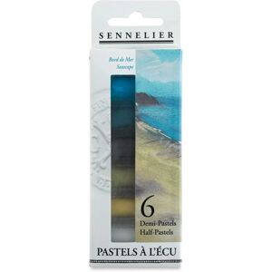 Ensemble de Pastels Mi-temps Sennelier - 6 Pastels - Paysage Marin - Publicité Ensemble de Pastels Mi-temps Sennelier - 6 Pastels - Paysage Marin - Publicité