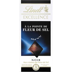 Lindt 612967 Chocolat Noir au Sel de Mer - Barre de Chocolat - Publicité Lindt 612967 Chocolat Noir au Sel de Mer - Barre de Chocolat - Publicité