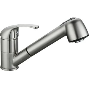 Rousseau Mitigeur évier BAGO - Style classique Cartouche céramique Poignée métal Corps laiton Zamak Finition inox - Publicité Rousseau Mitigeur évier BAGO - Style classique Cartouche céramique Poignée métal Corps laiton Zamak Finition inox - Publicité