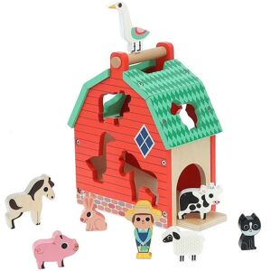 Vilac - Puzzle de Formes en Bois - 8 Animaux - Blanc - Publicité Vilac - Puzzle de Formes en Bois - 8 Animaux - Blanc - Publicité