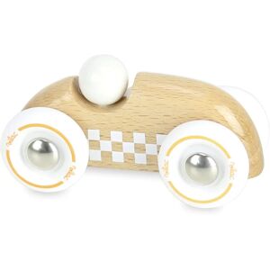 Vilac Mini Rallye Checkers - Fa játékautó 3 éves kortól - Bézs/Fehér Vilac Mini Rallye Checkers - Fa játékautó 3 éves kortól - Bézs/Fehér