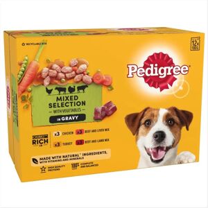 Pedigree Dog Food Pouches - Mixed Selection, 12x100g Pedigree Dog Food Pouches - Mixed Selection, 12x100g