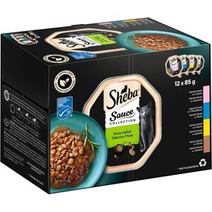 Nourriture pour Chats Sheba - Pack varié en sauces et pâtés - 85g/37,5g Nourriture pour Chats Sheba - Pack varié en sauces et pâtés - 85g/37,5g