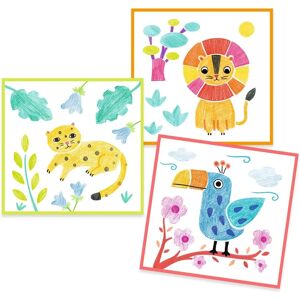 Kit de manualidades Djeco - 4 Plantillas Creativas Kit de manualidades Djeco - 4 Plantillas Creativas