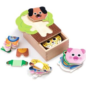 Quebra-Cabeça de Madeira Djeco Abramix - Animais para Crianças 2+ Quebra-Cabeça de Madeira Djeco Abramix - Animais para Crianças 2+