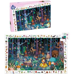 Djeco Modelo: Rompecabezas de Observación - 100 Piezas - Bosque Encantado - Puzzle para Niños Djeco Modelo: Rompecabezas de Observación - 100 Piezas - Bosque Encantado - Puzzle para Niños