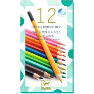 Djeco Color Pencils - 12 Flerfärgad - Watercolor Effect - Art Supplies Djeco Color Pencils - 12 Flerfärgad - Watercolor Effect - Art Supplies