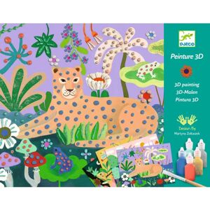Kit de pintura 3D Djeco - Floresta Tropical Kit de pintura 3D Djeco - Floresta Tropical