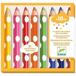 Djeco Model - Color Pencils - 8 pcs Djeco Model - Color Pencils - 8 pcs