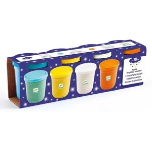 Set de 4 Pots de Pâte à Modeler Pailletée - Djeco - Multicolore - Publicité Set de 4 Pots de Pâte à Modeler Pailletée - Djeco - Multicolore - Publicité