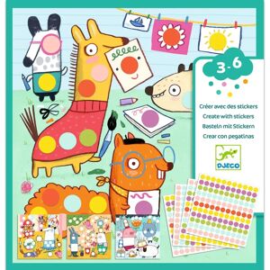 Ensemble créatif Djeco avec autocollants - Points ronds - 16 cartes décorées - 3-6 ans - Publicité Ensemble créatif Djeco avec autocollants - Points ronds - 16 cartes décorées - 3-6 ans - Publicité