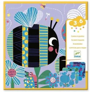 Tarjetas para raspar Djeco - Bichos - Kit de manualidades infantiles Tarjetas para raspar Djeco - Bichos - Kit de manualidades infantiles