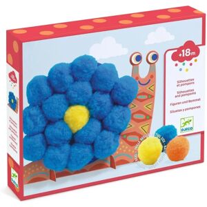 Set de Manualidades Creativas de Animales con Pompones - Siluetas y Pompons - Talla Única Set de Manualidades Creativas de Animales con Pompones - Siluetas y Pompons - Talla Única