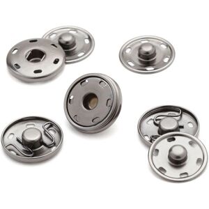 Bohin - 25 mm - Gris - laiton inoxydable - Snap Button - Publicité Bohin - 25 mm - Gris - laiton inoxydable - Snap Button - Publicité